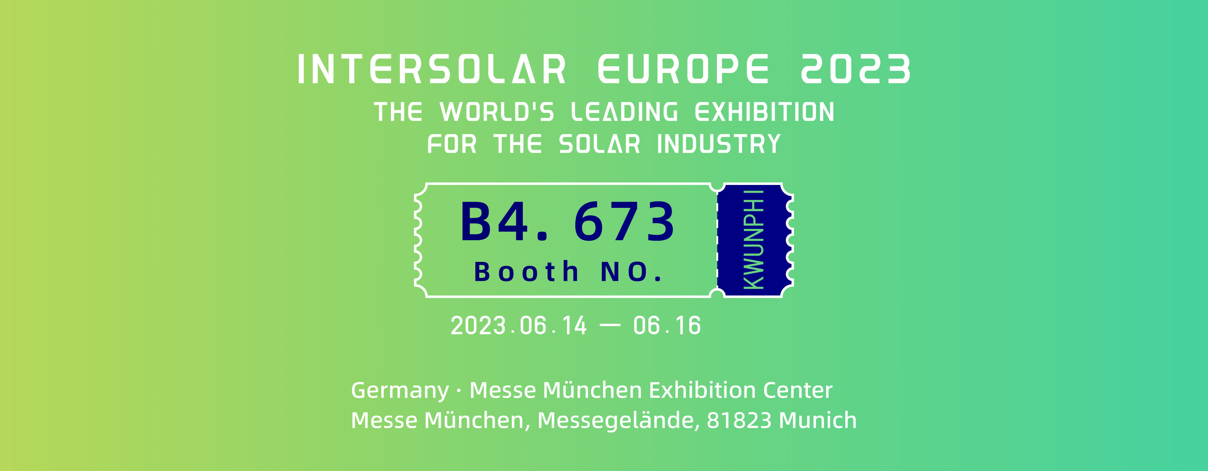 INTERSOLAR EUROPE 2023-The World's leading exhibition for the solar industry